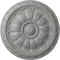 Ekena Millwork Kirke Ceiling Medallion (Fits Canopies up to 3 3/4"), 15 3/4"OD x 5/8"P, Primed White CM16KI - alternate 1